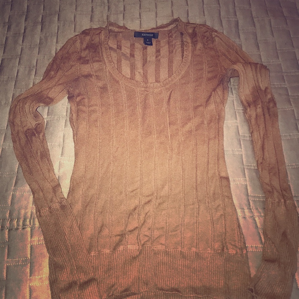 Express brown sweater size small